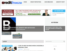 Tablet Screenshot of creditfreeze.info